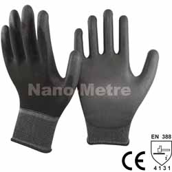 Перчатки полиуретановые PU1350- BLK