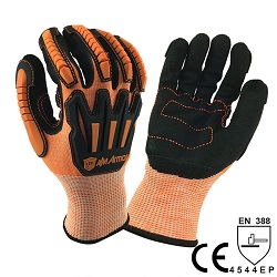 Противопорезные перчатки NMSAFETY DY1350AC-OR/BLK