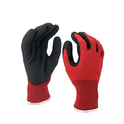ПВХ перчатки PVC1350F-R/BLK
